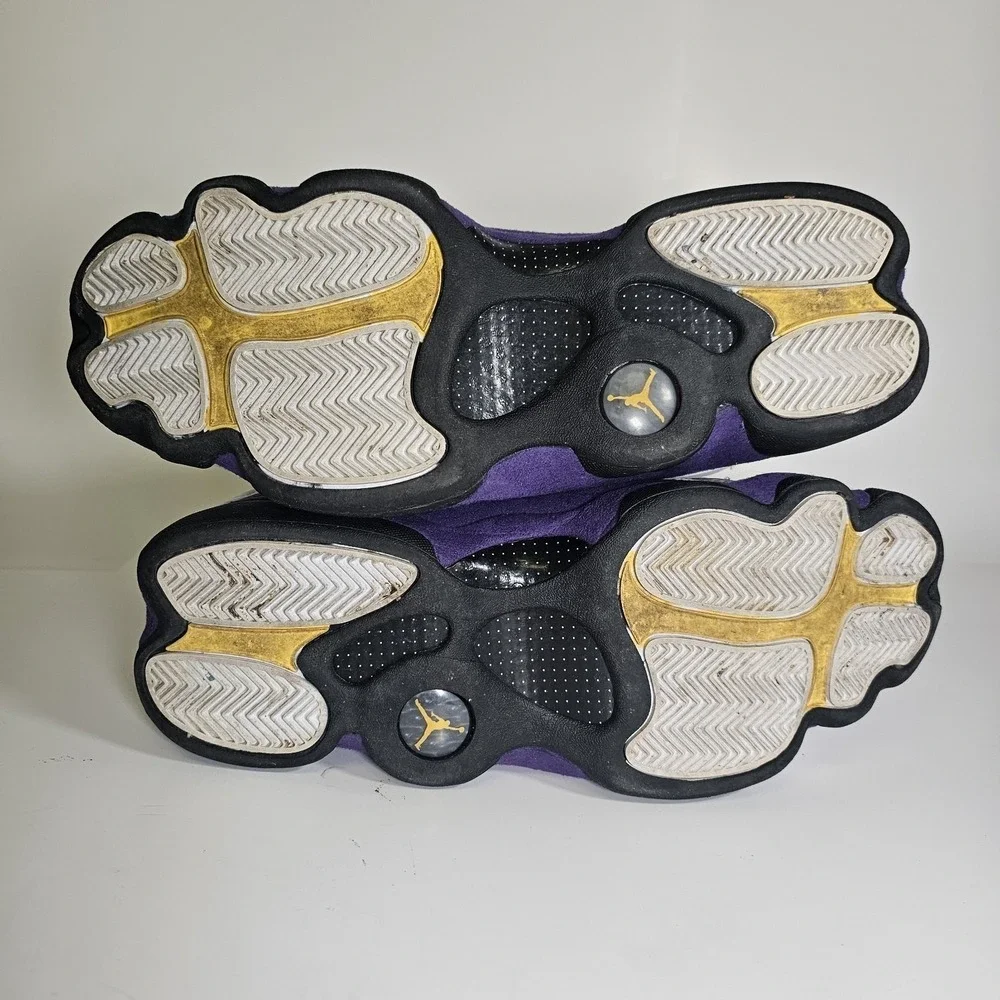 Air Jordan 13 Retro Lakers Purple Suede Size 12